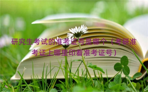 研究生考试的准考证号是哪个（考研准考证上哪里印着准考证号）