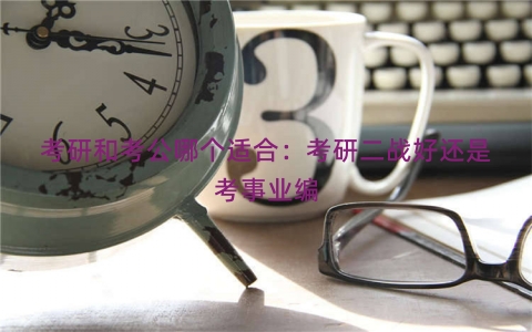 考研和考公哪个适合：考研二战好还是考事业编
