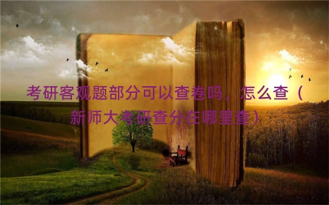 考研客观题部分可以查卷吗，怎么查（新师大考研查分在哪里查）